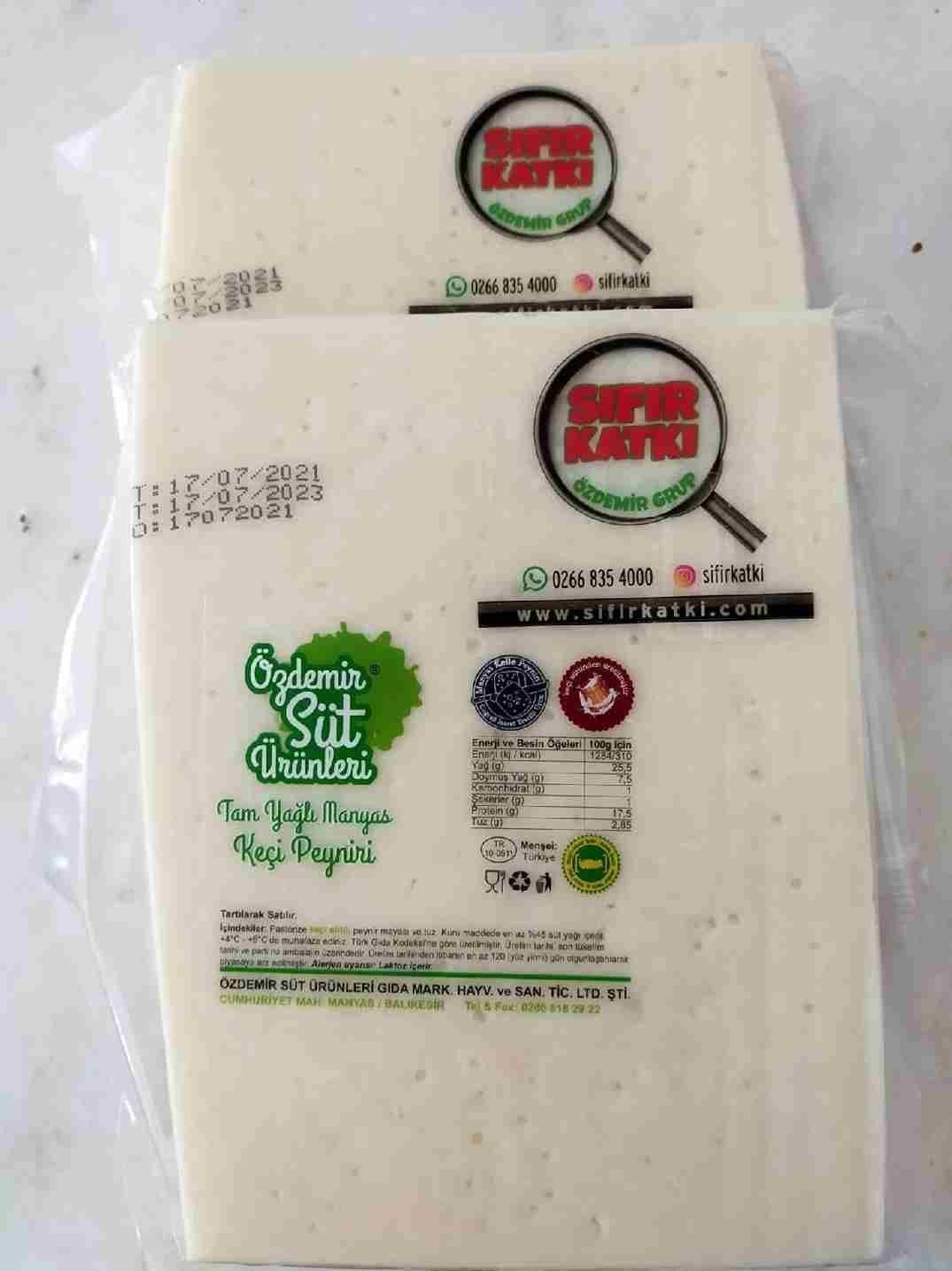 ORTA TUZLU MİHALİÇ(KELLE) KEÇİ PEYNİRİ-(karışım süt %10 inek)TAM YAĞLI